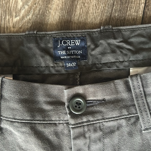 J Crew Men’s 34x32 Sutton Chino Pants Grey - Picture 5 of 7